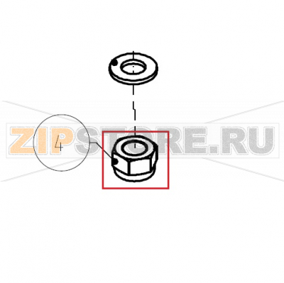 Dado autobloccante M10 Zn UNI 7473 Imesa LM 23                           Dado autobloccante M10 Zn UNI 7473 Imesa LM 23Запчасть на сборочном чертеже под номером: 4Название запчасти на итальянском языке: Dado autobloccante M10 Zn UNI 7473 Imesa LM 23