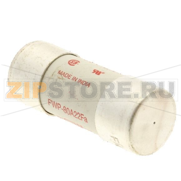 Предохранитель, 80 A, AC 700 В, 200 кА, 22x58 мм, aR, UL Eaton 80AMP 700V ac 22x58MM FERRULE 