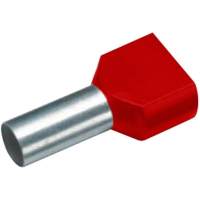 Наконечник кабельный, штыревой, 2x1x10 мм, красный, 100 шт Cimco 18 2468