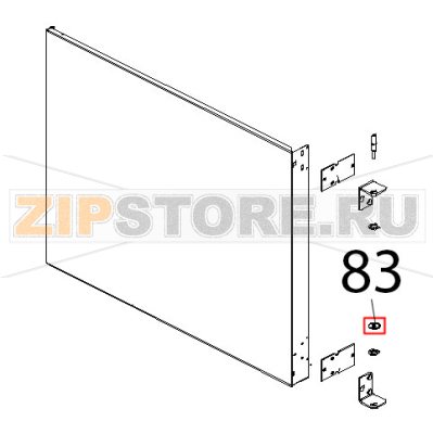 Rondella 6x24x2 inox Unox XB 403 Rondella 6x24x2 inox Unox XB 403Запчасть на деталировке под номером: 83