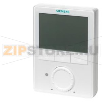 Комнатный термостат, AC 24 В, для фэнкойлов (3-скоростной или ECM вентилятор), универсальные приложения, тепловой насос. 7-дневный таймер. Выхолы DC 0..10 В или вкл/выкл Siemens RDG160T