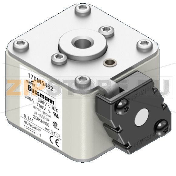 Предохранитель, 630 A, AC 690 В, 200 кА, size 2, aR, IEC UL Eaton FUSE 630A 690V 2BKN/50 AR UC 
