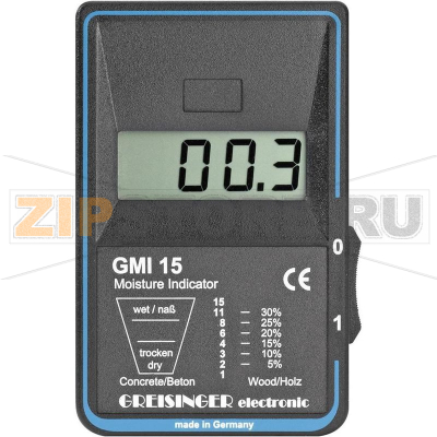 Измеритель влажности древесины и бетона Greisinger GMI 15 