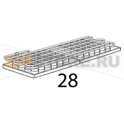 Verdampfer - middle Scotsman EC 126 AS Verdampfer - middle Scotsman EC 126 ASЗапчасть на деталировке под номером: 28