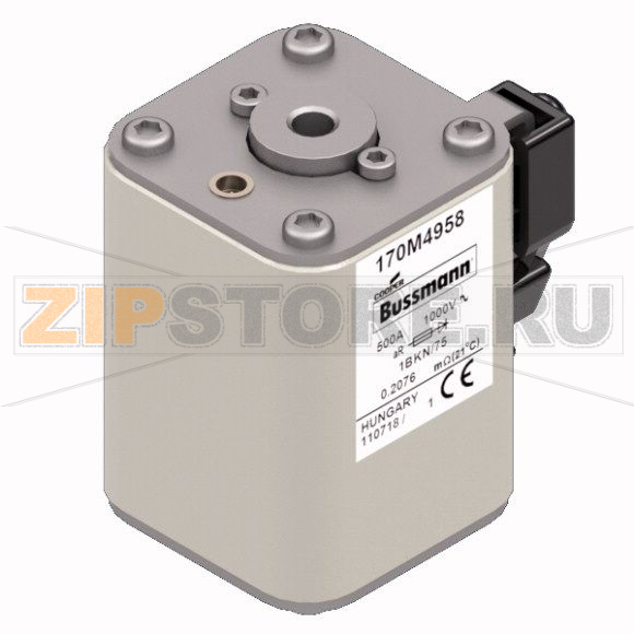 Предохранитель, 500 A, AC 1000 В, 125 кА, size 1, 52x69x74 мм, aR, IEC UL Eaton FUSE 500A 1000 