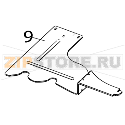 Supply holder frame L Toshiba TEC B-852-TS12-CN Supply holder frame L Toshiba TEC B-852-TS12-CNЗапчасть на деталировке под номером: 9
