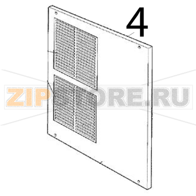 Pannello lat. SX Scotsman MV 600 Pannello lat. SX Scotsman MV 600Запчасть на деталировке под номером: 4