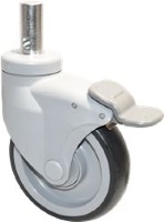 CASTOR WITH PIVOT AND BRAKE