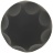 MANOPOLA NERA ø 60 mm