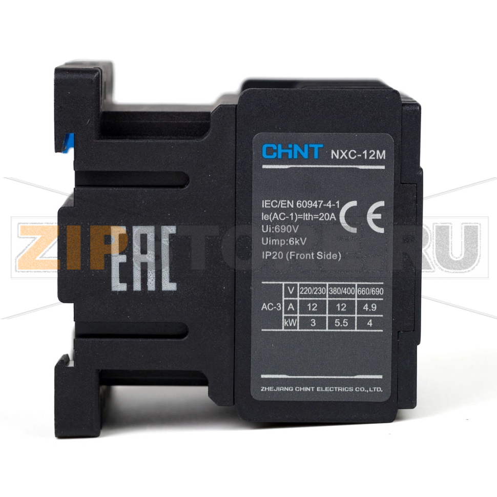 Контактор 12 А, 5.5 кВт, 110 В, 1НО, 50/60 Гц Chint NXC-12M10 