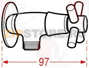 КРАН НАСТЕННОГО КРЕПЛЕНИЯ 800/491 