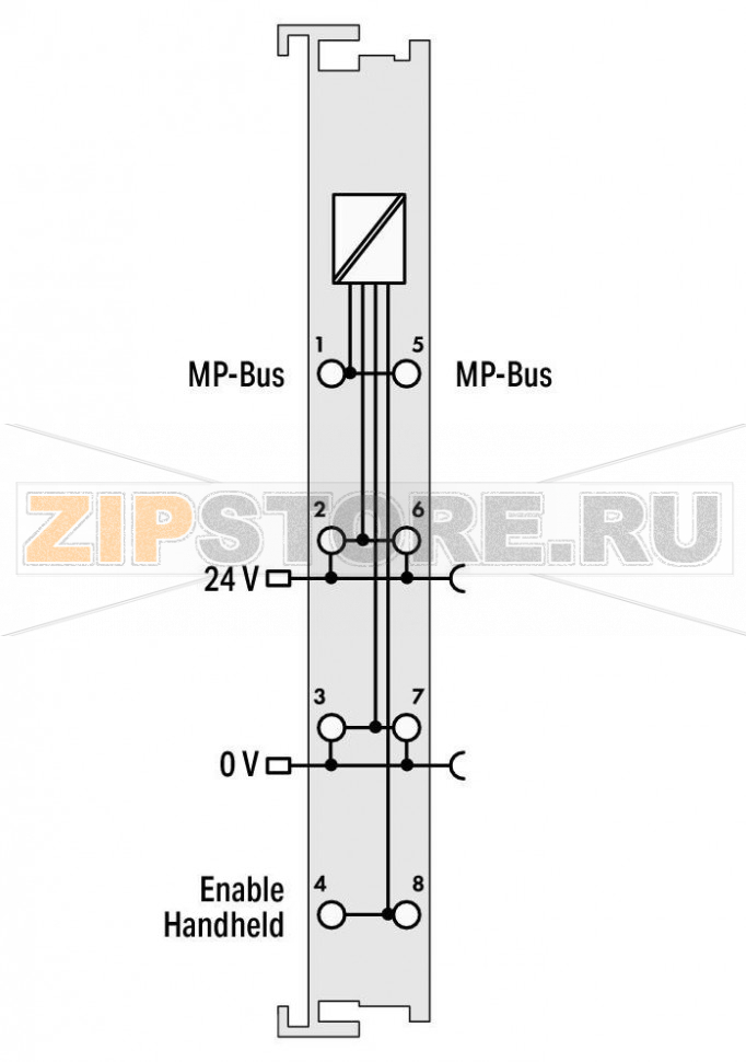 Модуль MP-Bus Master; светло-серые Wago 750-643 