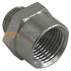 RACCORDO ø 1/2M-3/8F NICHELATO 