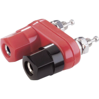 Зажим полюсной 10 А, черный, красный, 1 шт TRU Components 1587902