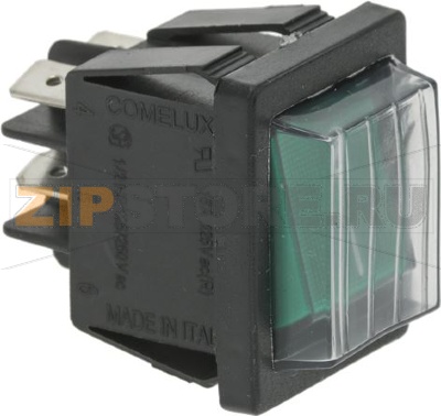 ЗЕЛЕНЫЙ 2-ПОЛЮСНЫЙ ВЫКЛЮЧАТЕЛЬ 16А 250В 