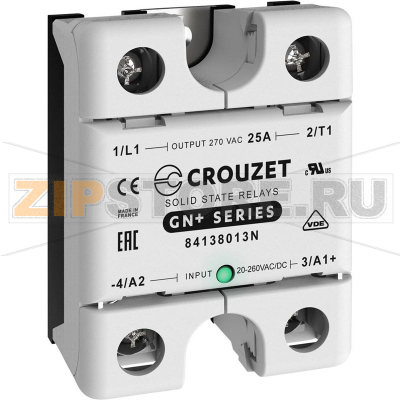Реле твердотельное 25 А, 270 В/AC, 1 шт Crouzet GNP25UZL 