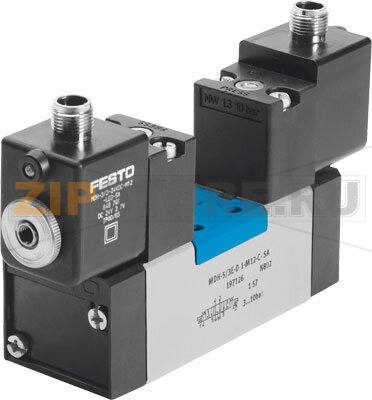 Распределитель с электроуправлением Festo MDH-5/3E-D-2-M12-C 
