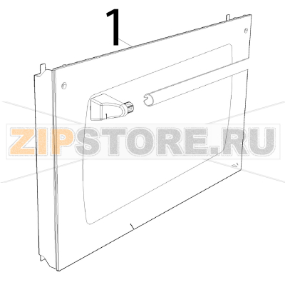 Vetro esterno ser. grigio 598x344x5 Unox XFT 110 Vetro esterno ser. grigio 598x344x5 Unox XFT 110Запчасть на деталировке под номером: 1