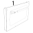 Vetro esterno ser. grigio 598x344x5 Unox XFT 110