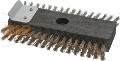 СДВОЕННАЯ ЩЕТКА ИЗ НЕРЖАВЕЮЩЕЙ СТАЛИ-ЛАТУНИ 21X10.5 СМ 