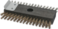 СДВОЕННАЯ ЩЕТКА ИЗ НЕРЖАВЕЮЩЕЙ СТАЛИ-ЛАТУНИ 21X10.5 СМ