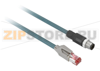 Кабель 3 м, М12, RJ45, Ethernet Schneider Electric XGSZ12E4503 