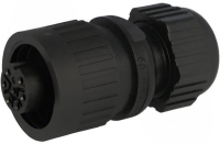 Разъем круглый 10 А, 250 В, 6+PE, IP67, 7 контактов Hirschmann CA 6 LD