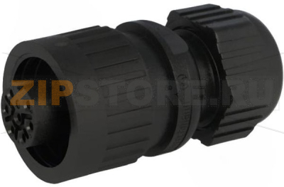 Разъем круглый 10 А, 250 В, 6+PE, IP67, 7 контактов Hirschmann CA 6 LD 