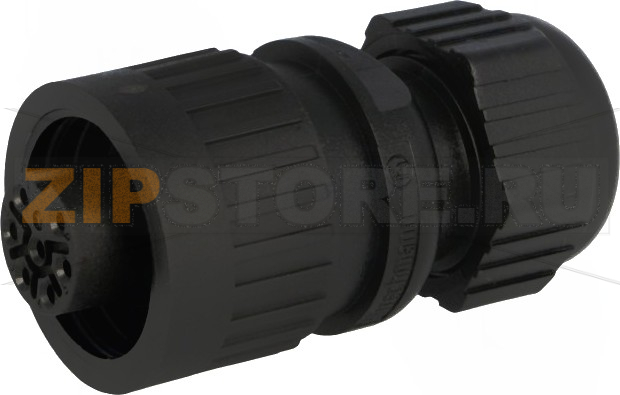 Разъем круглый 10 А, 250 В, 6+PE, IP67, 7 контактов Hirschmann CA 6 LD 
