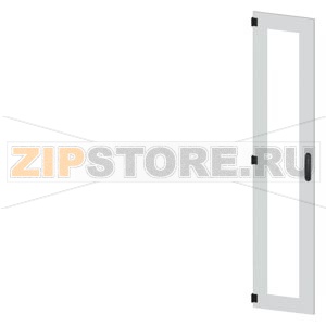 SIVACON, door, left, inspection window, IP55, H: 2000 mm, W: 400 mm, RAL 7035, Protection class 1 Siemens 8MF1040-2UT15-0BE2 