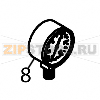 Pressure gauge Fagor FI-2700I Pressure gauge Fagor FI-2700IЗапчасть на деталировке под номером: 8Название запчасти Fagor на английском языке: Pressure gauge FI-2700I.