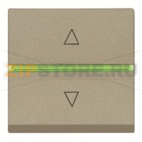 Механизм электронного выключателя жалюзи, двухмодульный, шампань ABB 2CLA226120N1901