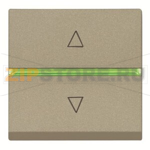 Механизм электронного выключателя жалюзи, двухмодульный, шампань ABB 2CLA226120N1901 