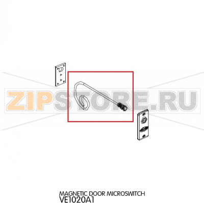 Magnetic door microswitch Unox XVC 305 Magnetic door microswitch Unox XVC 305Запчасть на деталировке под номером: 59Название запчасти на английском языке: Magnetic door microswitch Unox XVC 305