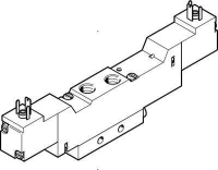 Распределитель с электроуправлением Festo MEBH-5/3E-1/8-B