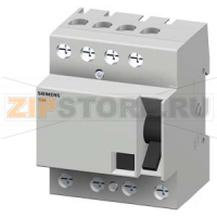 УЗО ТИП B УСТАН.ГЛУБИНА=70MM 63A 4-ПОЛ. IFN 30MA 400V 4МОД. ЗАДЕРЖКА ПО ВРЕМЕНИ Siemens 5SM3346-4