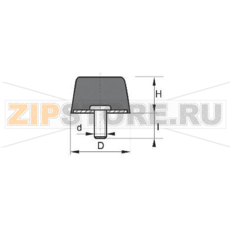 Ножка приборная, черная, 25х25 мм, 1 шт PB Fastener 100481 
