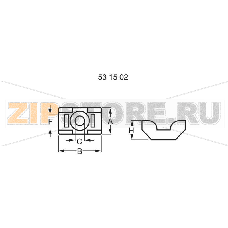 Крепеж для хомутов PB Fastener 531502 