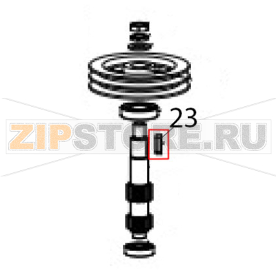 Flat key Hurakan HKN-20SN2V Flat key Hurakan HKN-20SN2VЗапчасть на деталировке под номером: 23