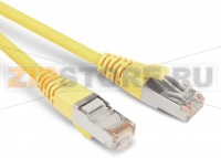 Hyperline PC-LPM-STP-RJ45-RJ45-C5e-1M-LSZH-YL Патч-корд F/UTP, экранированный, Cat.5е, LSZH, 1 м, желтый