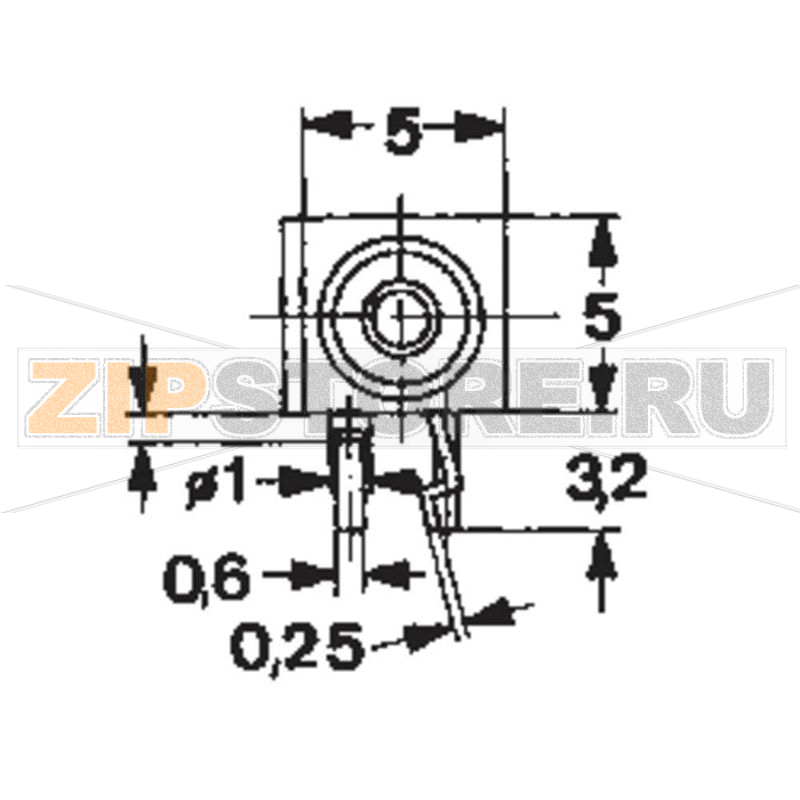 Кнопка 0.5 А, 60 В DC/AC, 1 x вкл/вкл, без фиксации, IP65, 1 шт Mentor 1446.1233 