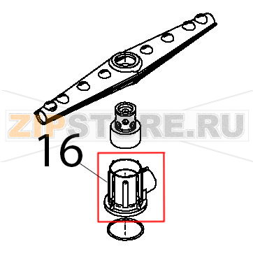 Supporto torretta lavaggio grande Teikos TS983 Supporto torretta lavaggio grande Teikos TS983Запчасть на деталировке под номером: 16