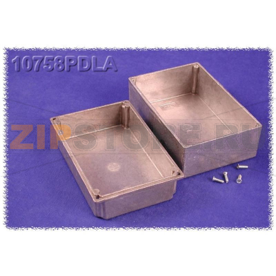 Корпус алюминиевый 145x95x87.2 мм, серый, 1 шт Hammond 10758PDLA 