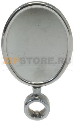OVAL VERTICAL CHROMEPL. BADGE HOLDER 