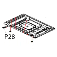 Lower hinge Hurakan HKN-WP900M