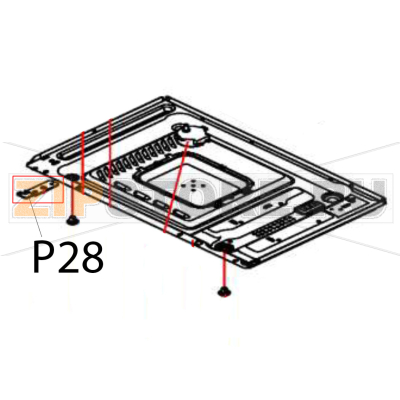Lower hinge Hurakan HKN-WP900M Lower hinge Hurakan HKN-WP900MЗапчасть на деталировке под номером: P28