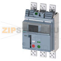 fixed-mounted molded case circuit breaker frame 1600; with RTC and 4AUX trip alarm switch S24; Icu "C" Icu=110kA @ 415V, 3-pole ETU650, LSI, In=800A display, meas., comm. function Ir=320...800A Isd=0.6...10xIn, Ii=1.5...15xIn N conductor protec. adjustabl