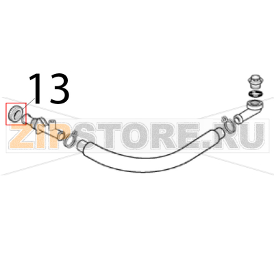 Ghiera in plastica Scotsman AF 206 Ghiera in plastica Scotsman AF 206Запчасть на деталировке под номером: 13