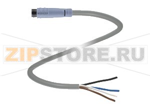 Кабель датчика-исполнительного устройства Female connector ML29 Kupplungsdose 3m 4polig Pepperl+Fuchs Описание оборудованияFemale cordset with 3 m cable for ML29 series sensors