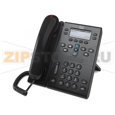 IP-телефон 48 В/DC, 2xGE (PoE), 4 линии, SIP/SCCP, 396x162 пкс, RJ-9 Cisco CP-6945-C-K9 